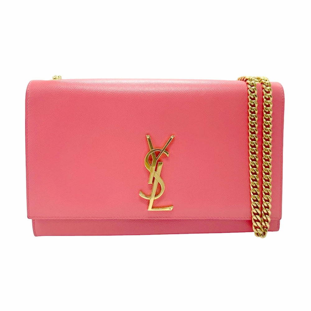 Saint Laurent Kate Leather Shoulder Bag Pink